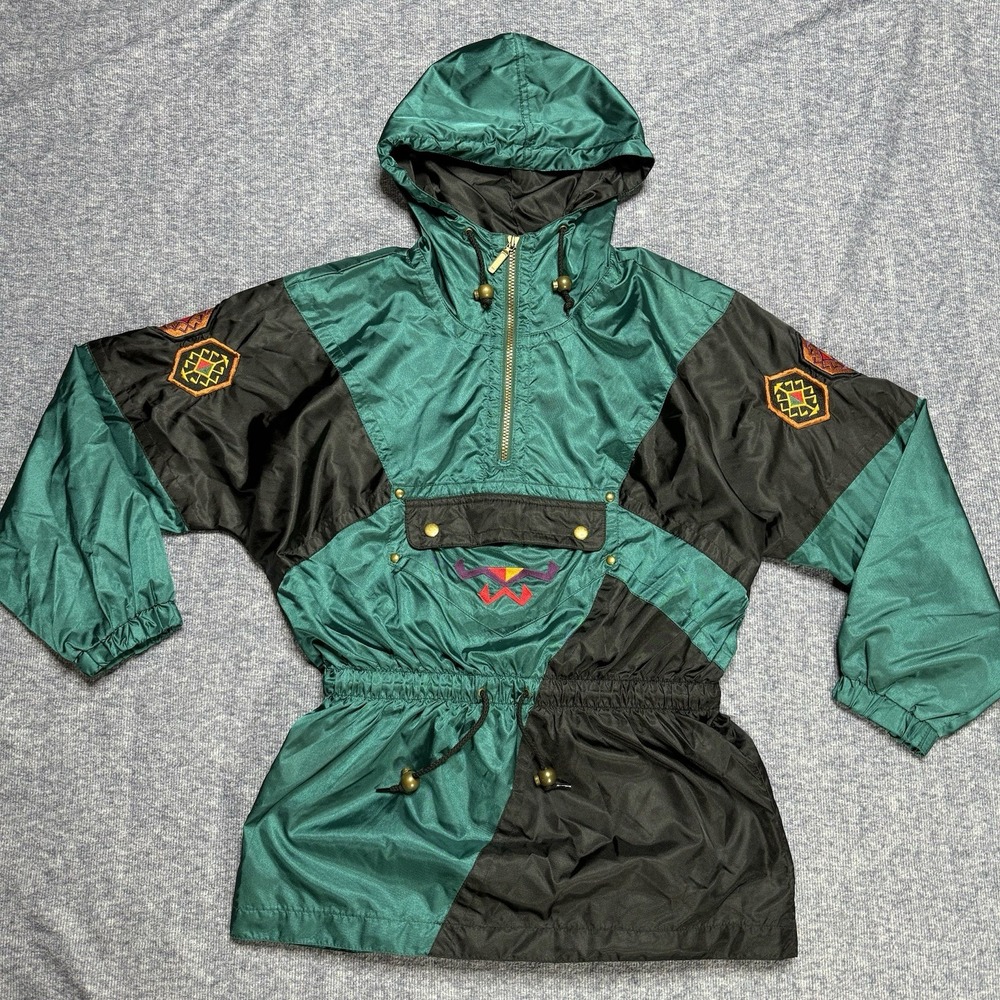 Snuggler Ski Wear by Kaelin Southwester Embroidery Y2K Draw String Women's Sz 6